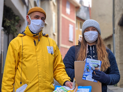 Démarrage de la collecte à vélo pour étendre et encourager le tri à L'Isle sur la Sorgue