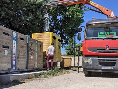 Déploiement de nouvelles colonnes aériennes pour améliorer la qualité des déchets collectés